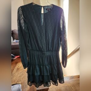 Forest green Express size medium dress long sleeves
